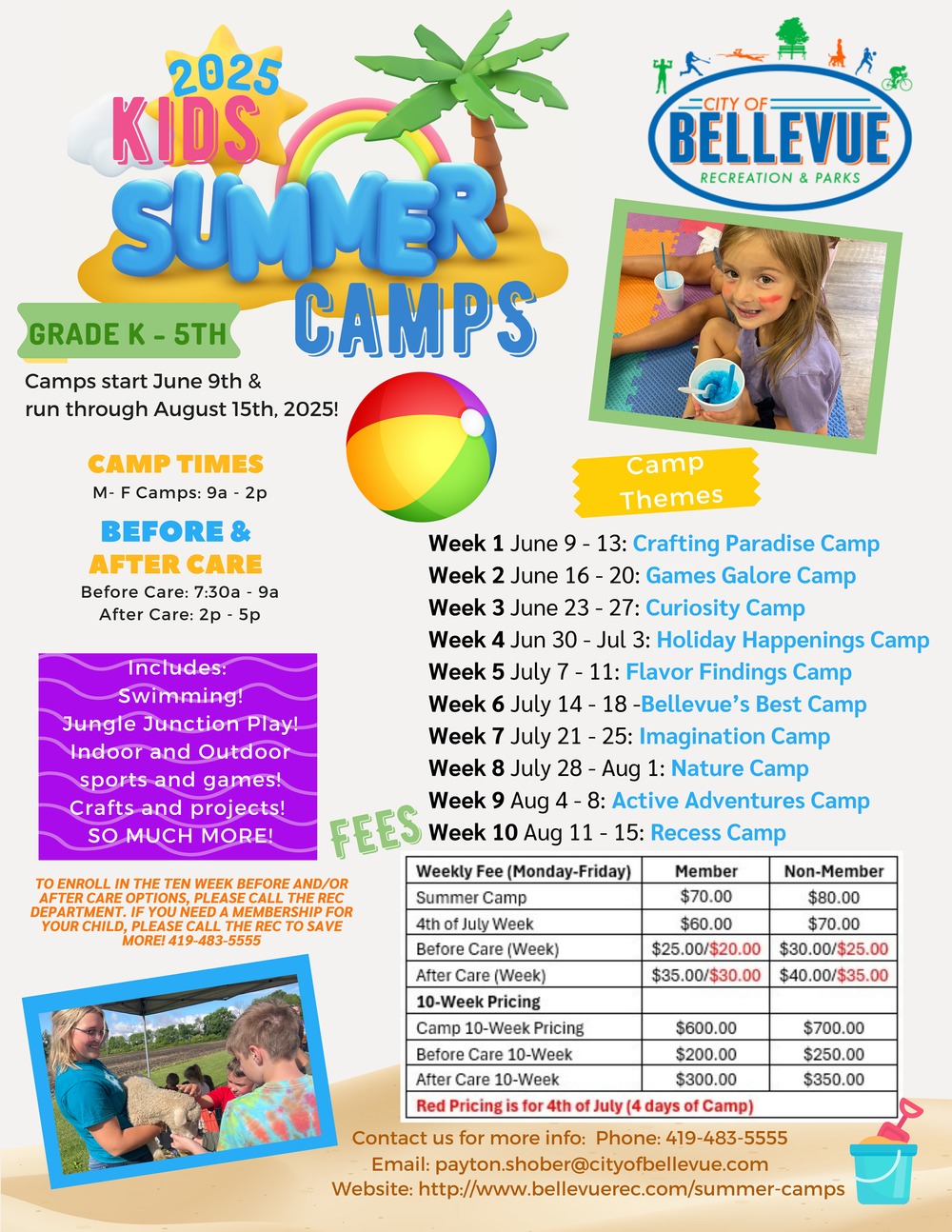2025 Summer Camp Flyer 2